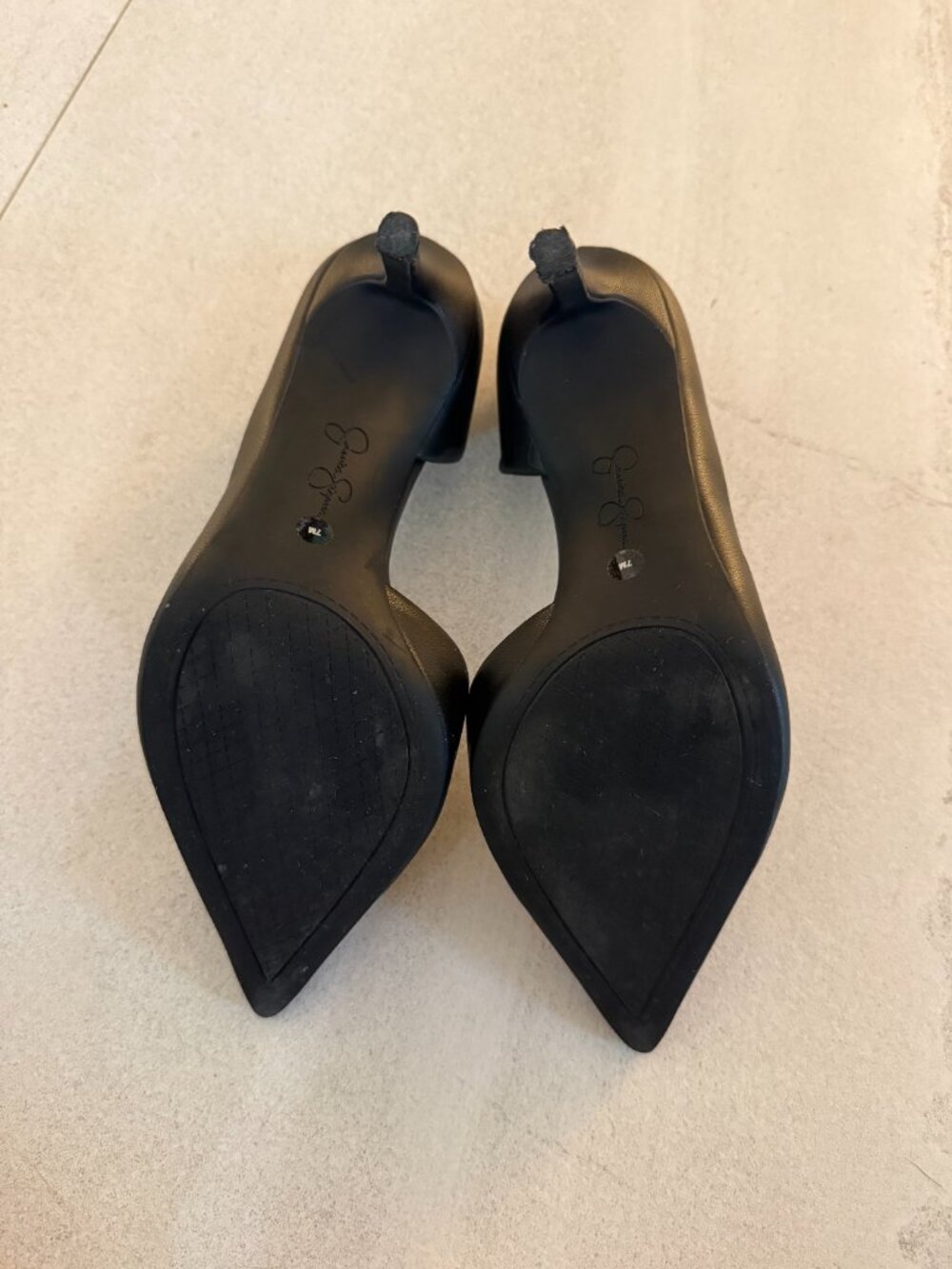Jessica Simpson Nettles Black Pumps Pointed Toe Heels Size 7 - Picture 6 of 6
